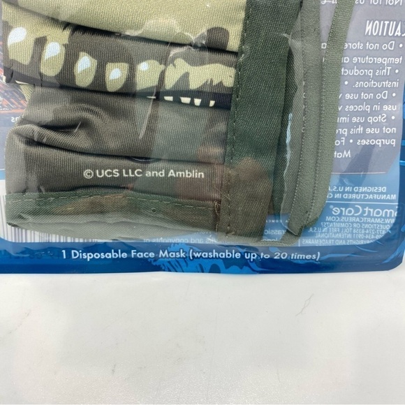 Jurassic World Kids Dinosaur Washable Cloth Face Mask Ages 2+ New In Package - Picture 4 of 10